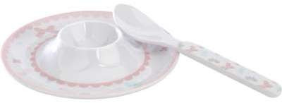 Coffret coquetier avec cuillère Papillon