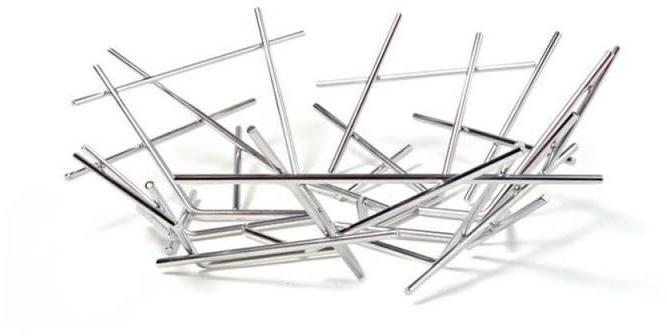 Corbeille Blow Up - chrome/métal