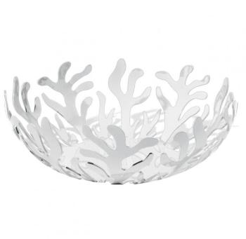 Mediterraneo - Corbeille à fruits - blanc/inox/Ø29