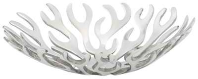 Coupe à fruits design ronde aluminium poli - Hilda Coupe à fruits design ronde