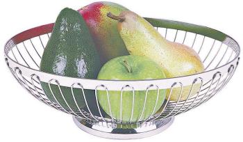 Corbeille à fruit ovale 20 cm - Inox 18 8 - Corbeille Corbeille à fruit ovale 20