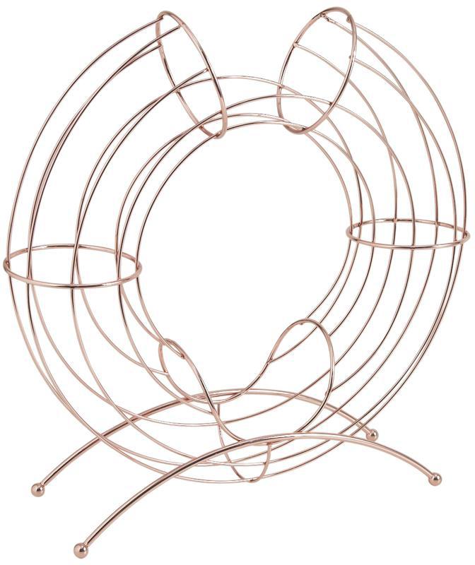 Corbeille design métal cuivré pour oranges