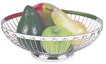 Corbeille à fruits ovale 23 5 cm - Inox 18 8 - Corbeille Corbeille à fruits ovale 23
