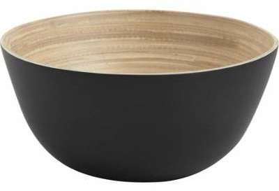 Petite Corbeille ronde en bambou laqué noir Petite Corbeille ronde en
