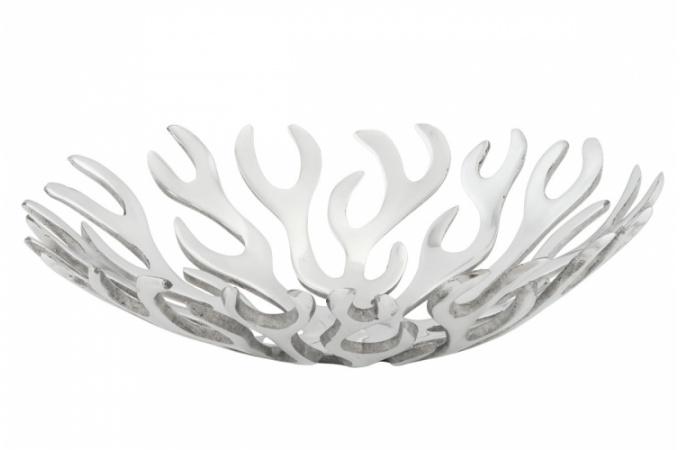 Corbeille à Fruits Argentée design Lisa Declikdeco