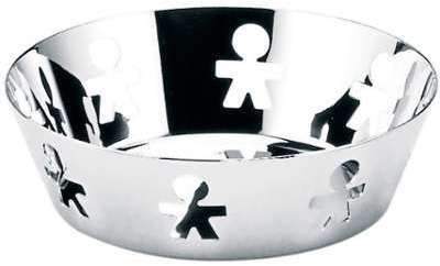 Corbeille ronde à motifs S Inox Corbeille ronde à motifs S