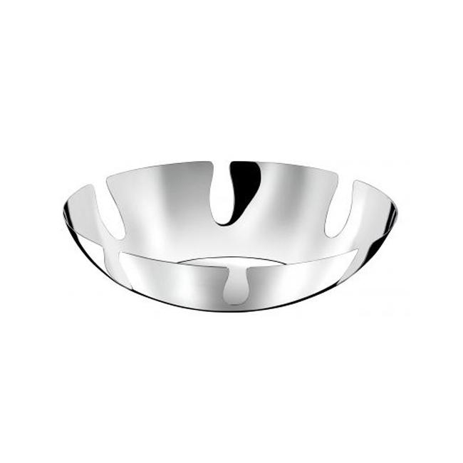 Corbeille à pain ovale - acier inox finition miroi