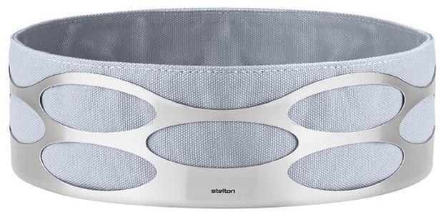 Embrace - Corbeille à pain avec sac - inox gris bleu Embrace - Corbeille à pain