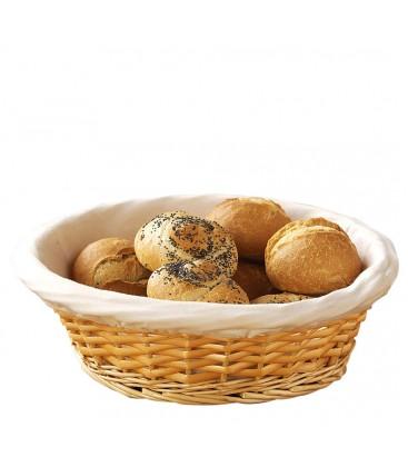 Corbeille à Pain en Osier et Doublure Tissu