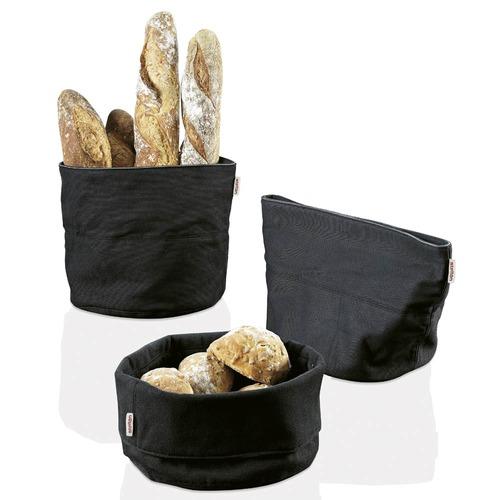 CORBEILLE A PAIN LARGE, NOIR, STELTON
