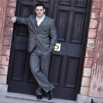 Costume homme en tweed ecossais 3 pièces