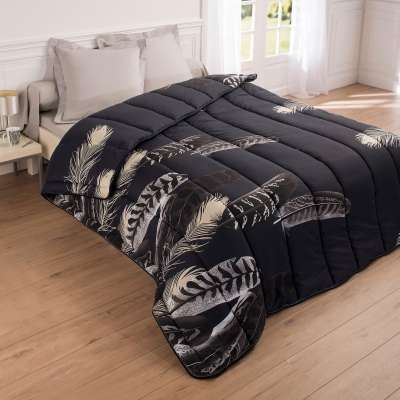 Couette microfibre imprimée Plumes 400g/m2