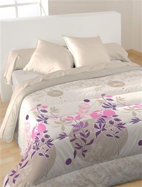 BLEU CALIN Couette imprimée, été beige rosé imprim