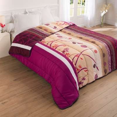 Couette microfibre imprimée Floral 200g/m2