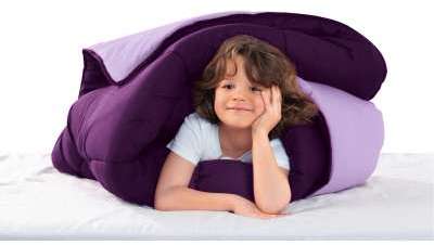 Couette bicolore microfibre 350g/m2