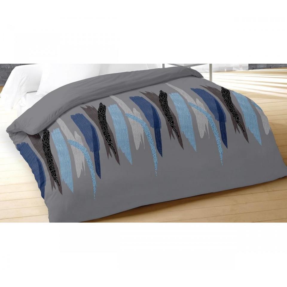 Couette Imprimée Tulle Gris 140x200 - Terre de Nui