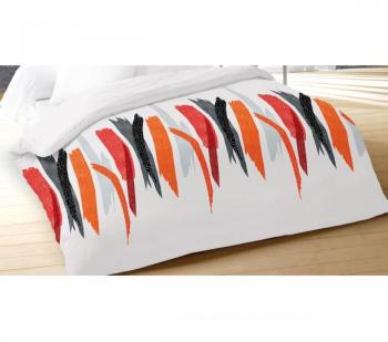 Couette Imprimée Tulle Blanc 140x200 - Terre de Nu
