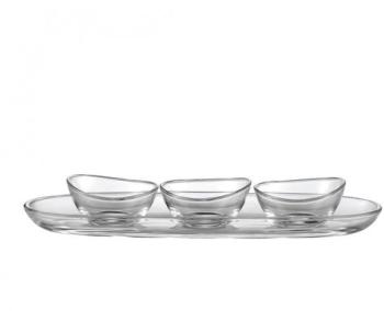 Lagoon Set 300 - Service de 3 coupes et plat - tra