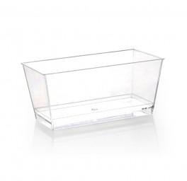 Lot de 10 verrines cubes rectangulaires en plastiq