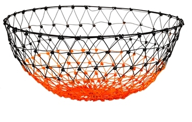 Coupe à fruit en métal noué Pols Potten - orange H