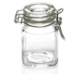 Lot de 10 petits bocaux en verre