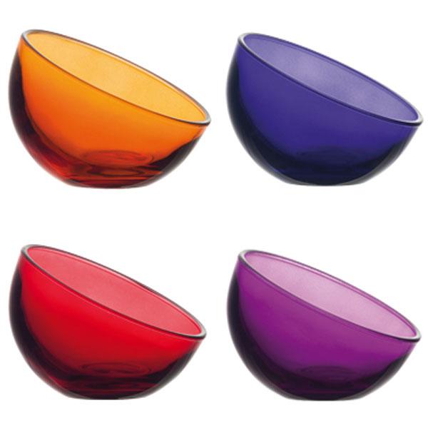 Coffret cadeau de 4 coupes à glace colorées 13cl -