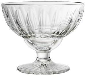 Grande coupe à glace 40cl en verre pressé - Lot de