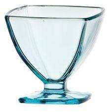 Coupe à glace 19cl en verre pressé turquoise - Lot