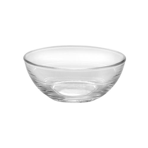 Coupelle transparente en verre trempé (par 6) Lys