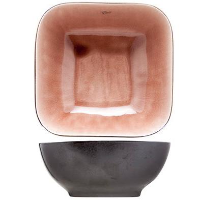 Coupelle carrée noire et rose 17x17cm - A lunité
