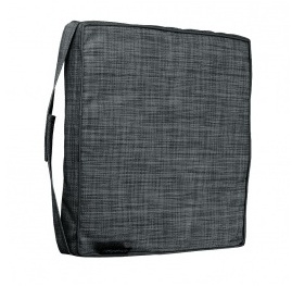 Galette de chaise Texa - Noir chiné