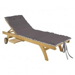 Coussin bain de soleil Duo - Gris/perle
