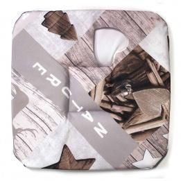 Galette de chaise Photoprint Altitude Taupe Galette de chaise Photoprint