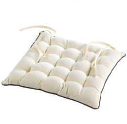 Coussin de chaise Idéale Ecru Coussin de chaise Idéale Ecru