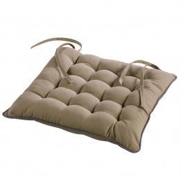 Coussin de chaise Idéale Taupe Coussin de chaise Idéale Taupe
