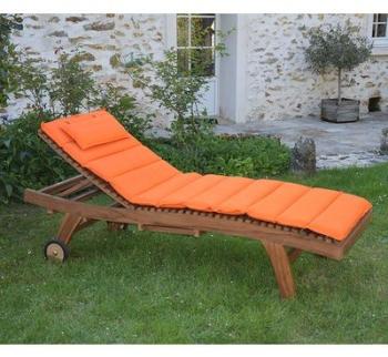 Matelas Orange pour bain de soleil