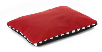 Coussin LONA déhoussable rouge et noir