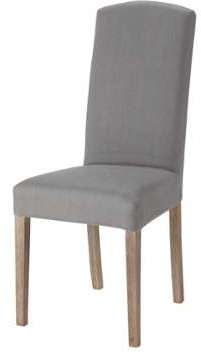 Housse de chaise en lin grise Alice