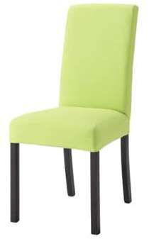 Housse de chaise en coton verte Margaux