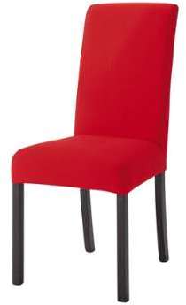 Housse de chaise en coton rouge Margaux