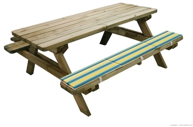 Coussins pour table pique nique Maldives