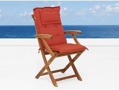 Coussin de jardin terracotta pour chaise inclinabl