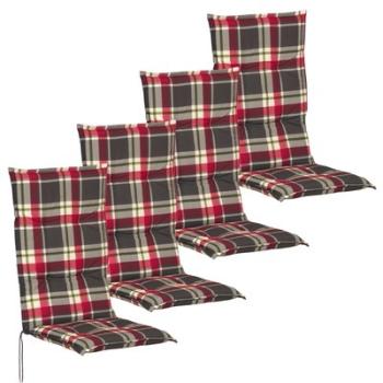 VidaXL Coussins de siège jardin 4 pcs 117x49 cm Ro