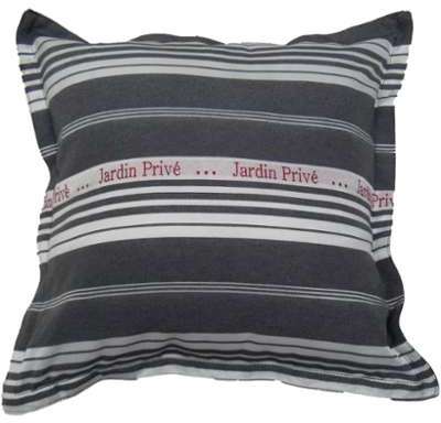 Coussin dextérieur rayures jacquard COUTIL JARDIN