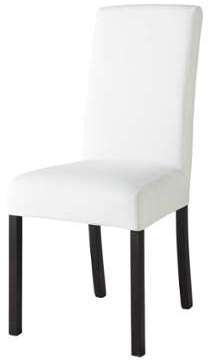 Housse de chaise en coton ivoire Margaux