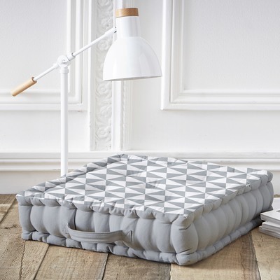 Coussin de sol California Gris 45 x 45 cm