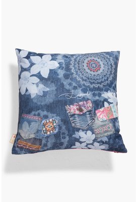Coussin Carré Exotic Jeans Desigual