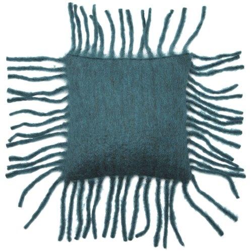 Coussin Mohair 40 x 40 cm Petrol Coussin Mohair 40 x 40 cm