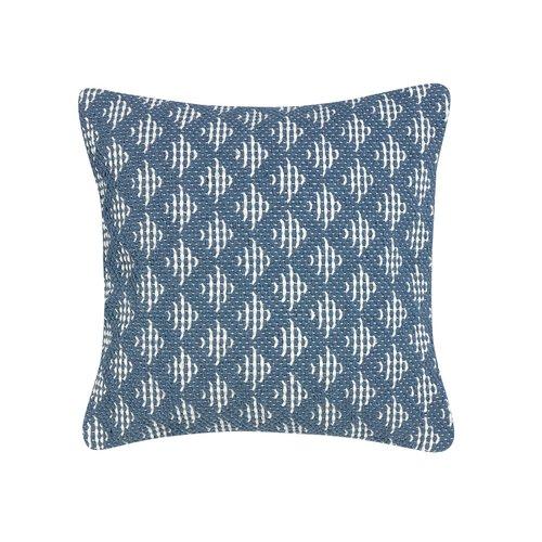 Coussin déhoussable tissage crochet 100 coton motif Coussin déhoussable tissage