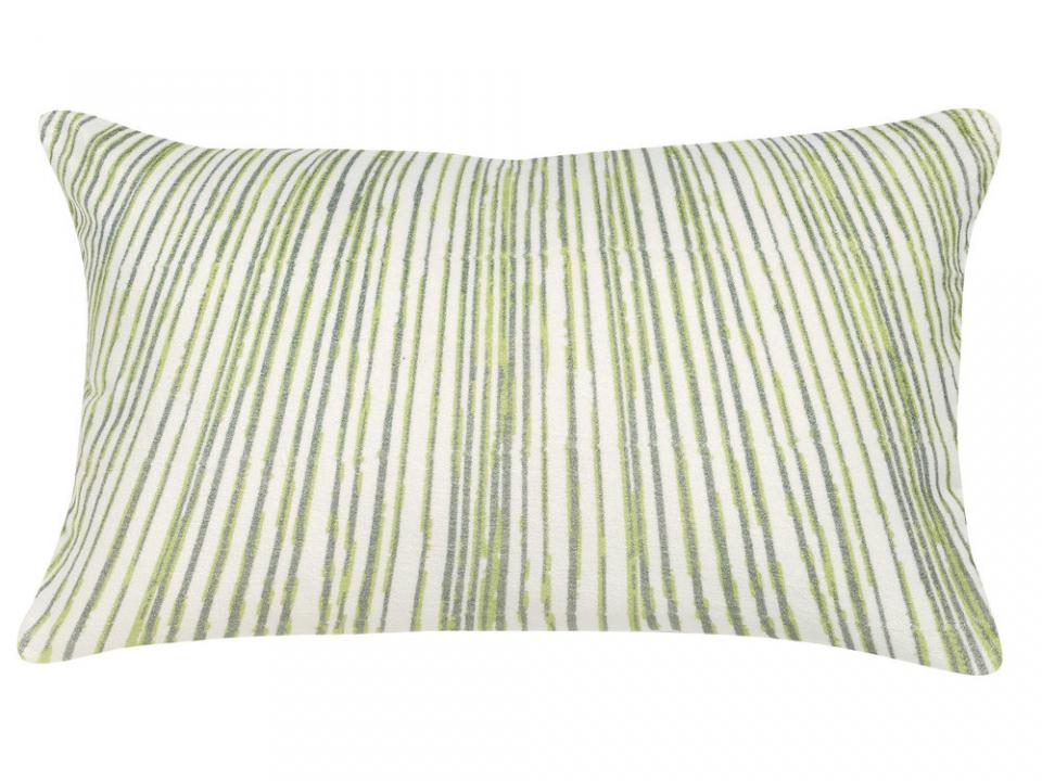 Coussin déhoussable velours 100 coton motif lignes Coussin déhoussable velours